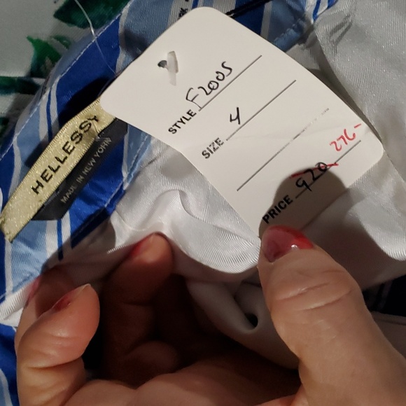 NWT sz 4 $976 Hellessy pleated handkerchief skirt - Picture 6 of 6